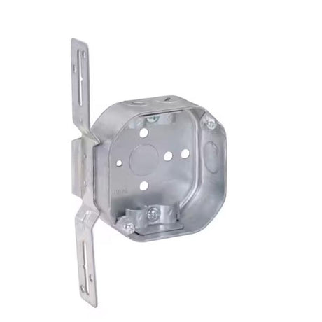 Southwire New and Old Work 14 cu in Octagon Galvanized Steel Weatherproof Box Silver