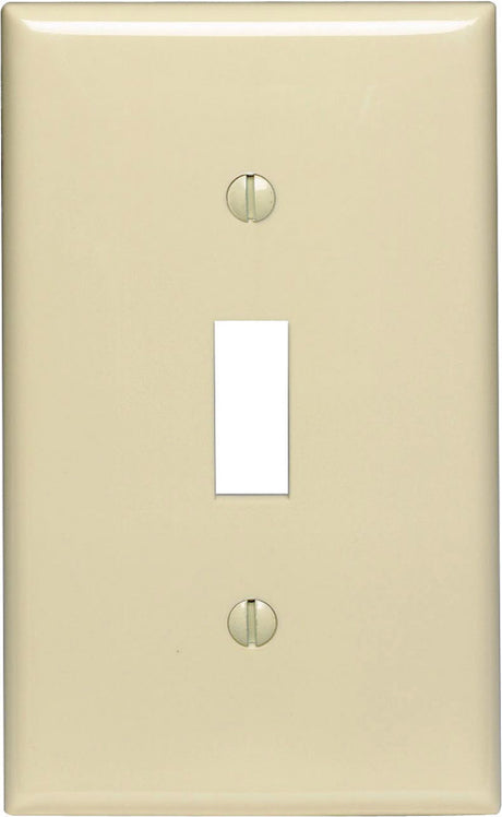 Leviton Ivory 1 gang Nylon Toggle Wall Plate 1 pk