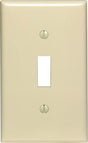 Leviton Ivory 1 gang Nylon Toggle Wall Plate 1 pk