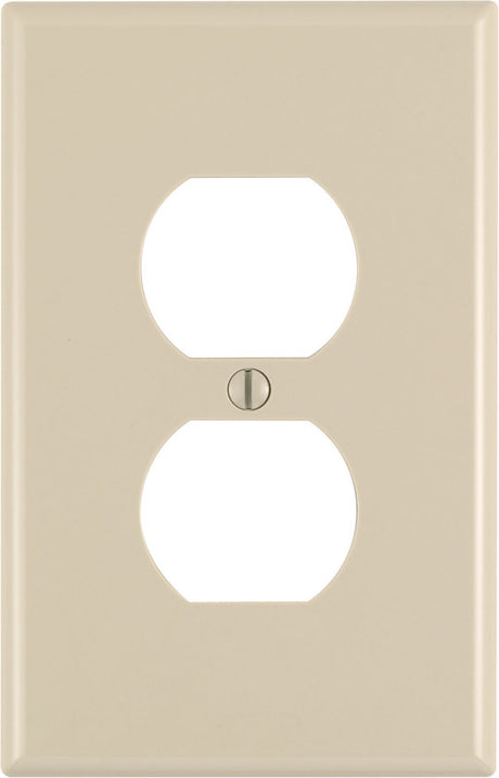 Leviton Ivory 1 gang Nylon Duplex Wall Plate 1 pk