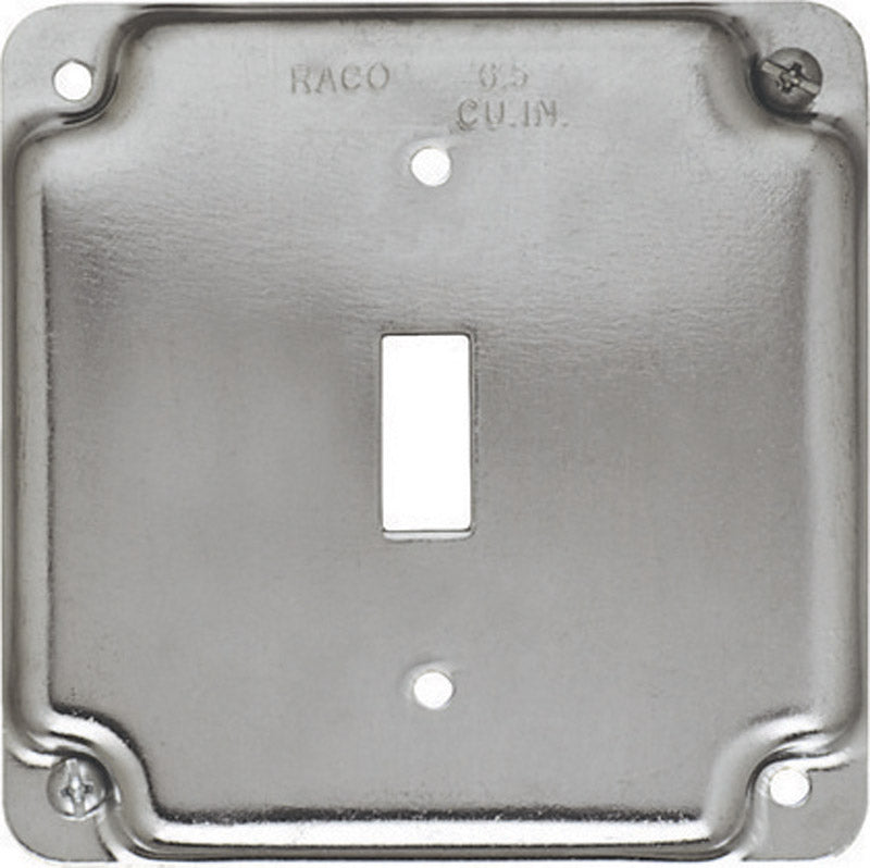 Raco Square Steel 2 gang Box Cover