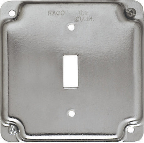 Raco Square Steel 2 gang Box Cover