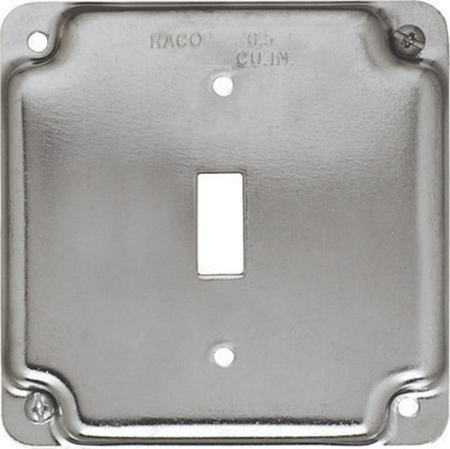 Raco Square Steel 2 gang Box Cover