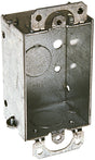 Raco 7-1/2 cu in Rectangle Steel 1 gang Switch Box Gray