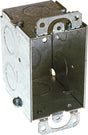 Raco 14 cu in Rectangle Steel 1 gang Switch Box Gray