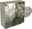 Raco 21 cu in Square Steel 2 gang Outlet Box Gray