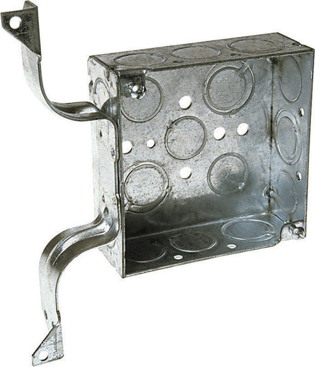Raco 21 cu in Square Steel Junction Box Gray