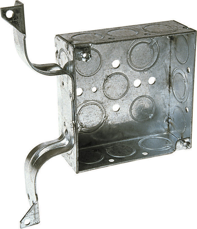 Raco 21 cu in Square Steel Junction Box Gray