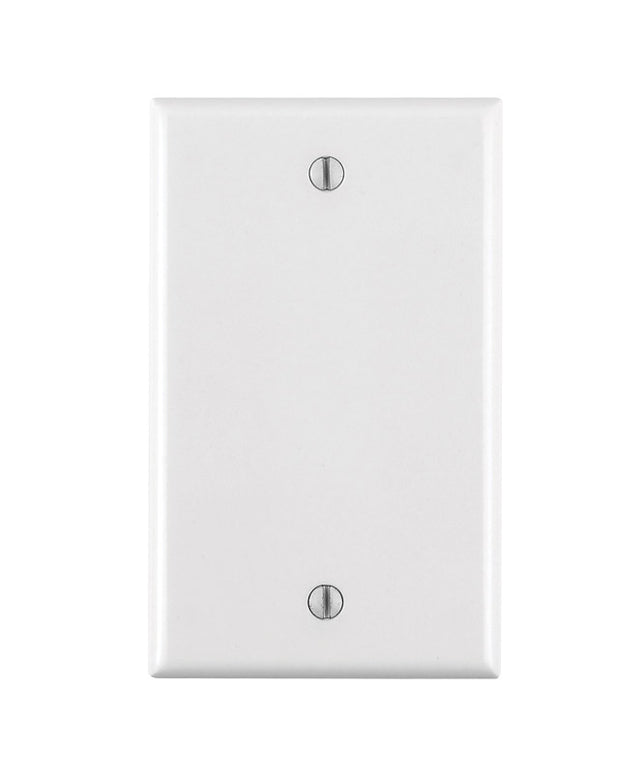 Leviton Smooth White 1 gang Nylon Blank Wall Plate 1 pk