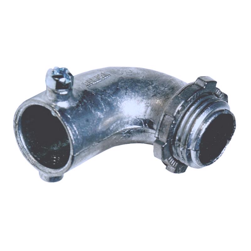 Sigma Engineered Solutions 1/2 in. D Die-Cast Zinc 90 Degree Set Screw Connector For EMT 1 pk