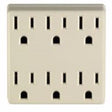 Leviton Polarized 6 outlets Outlet Adapter 1 pk