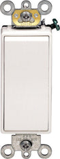 Leviton Decora 20 amps Single Pole Rocker AC Quiet Switch White 1 pk