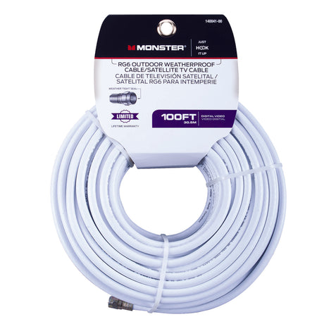 Monster Just Hook It Up 100 ft. Video Coaxial Cable