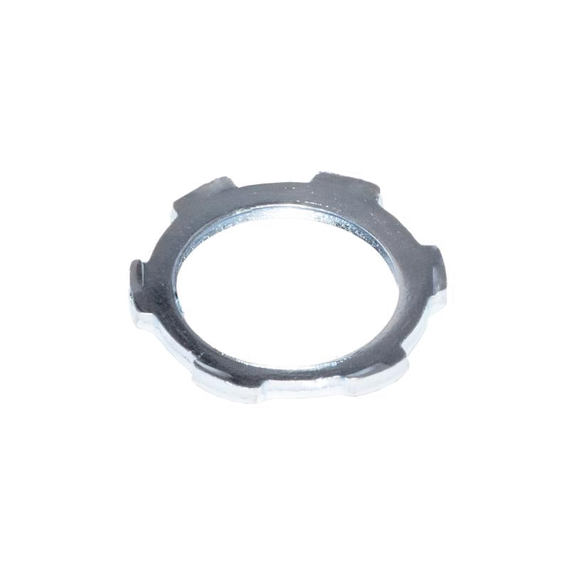 Sigma Engineered Solutions 1-1/2 in. D Zinc-Plated Steel Electrical Conduit Locknut For Rigid/IMC 1