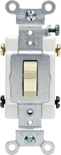 Leviton 20 amps Double Pole Toggle AC Quiet Switch Ivory 1 pk
