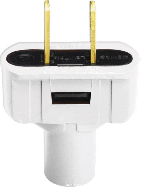 Leviton Residential Vinyl Straight Blade Plug 1-15P 18-14 AWG 2 Pole 2 Wire