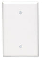 Leviton White 1 gang Thermoset Plastic Blank Wall Plate 1 pk