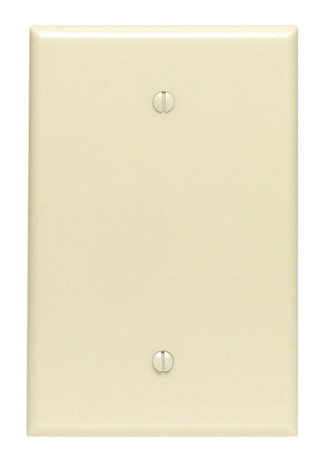 Leviton Ivory 1 gang Thermoset Plastic Blank Wall Plate 1 pk