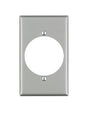 Leviton Silver 1 gang Aluminum Outlet Wall Plate 1 pk
