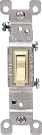 Leviton 15 amps Single Pole Toggle AC Quiet Switch Ivory 1 pk