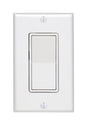 Leviton Decora 15 amps Single Pole Rocker AC Quiet Switch White 1 pk