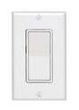 Leviton Decora Illuminated 15 amps Single Pole Rocker Switch White 1 pk