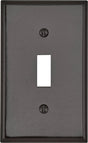 Leviton Brown 1 gang Thermoset Plastic Toggle Wall Plate 1 pk