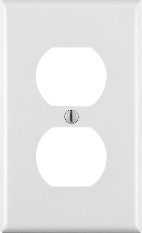 Leviton White 1 gang Thermoset Plastic Duplex Wall Plate 1 pk