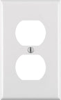 Leviton White 1 gang Thermoset Plastic Duplex Wall Plate 1 pk