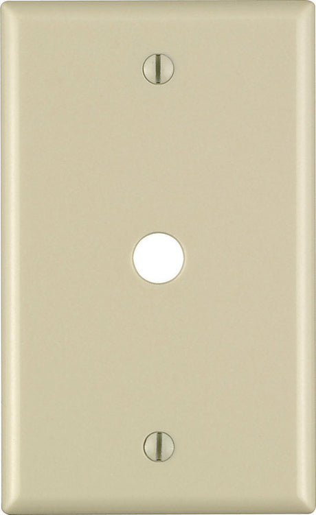 Leviton Ivory 1 gang Thermoset Plastic Cable/Telco Wall Plate 1 pk