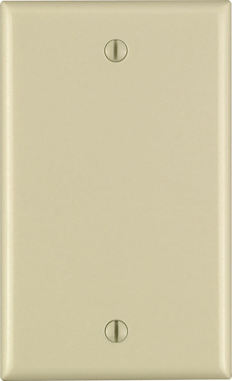 Leviton Ivory 1 gang Thermoset Plastic Blank Wall Plate 1 pk