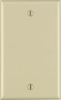 Leviton Ivory 1 gang Thermoset Plastic Blank Wall Plate 1 pk