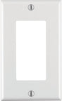 Leviton Decora White 1 gang Thermoset Plastic Decorator Wall Plate 1 pk