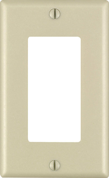 Leviton Decora Ivory 1 gang Thermoset Plastic Decorator Wall Plate 1 pk