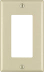 Leviton Decora Ivory 1 gang Thermoset Plastic Decorator Wall Plate 1 pk