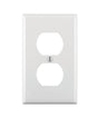 Leviton White 1 gang Thermoplastic Nylon Duplex Wall Plate 1 pk