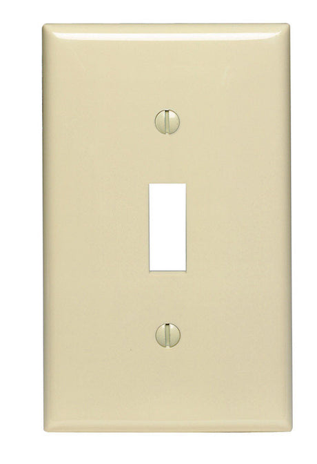 Leviton Ivory 1 gang Nylon Toggle Wall Plate 1 pk