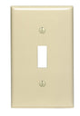 Leviton Ivory 1 gang Nylon Toggle Wall Plate 1 pk