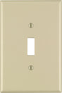 Leviton Ivory 1 gang Thermoset Plastic Toggle Wall Plate 1 pk