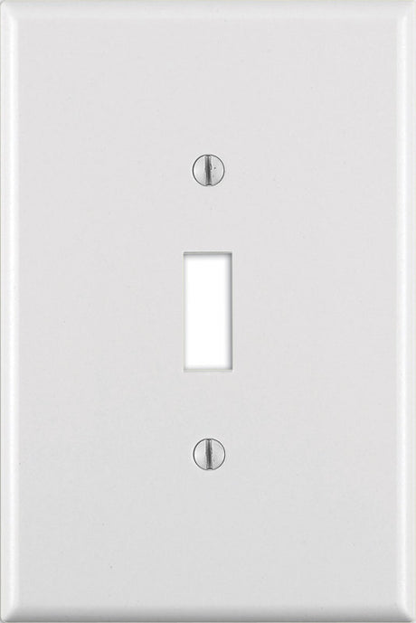 Leviton White 1 gang Thermoset Plastic Toggle Wall Plate 1 pk