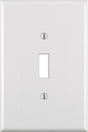 Leviton White 1 gang Thermoset Plastic Toggle Wall Plate 1 pk