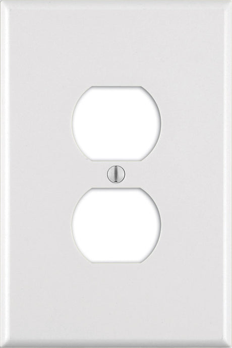 Leviton White 1 gang Thermoset Plastic Duplex Wall Plate 1 pk