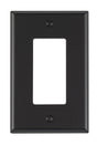 Leviton Black 1 gang Nylon Decorator Wall Plate 1 pk