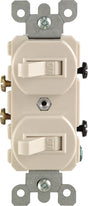 Leviton 15 amps Single Pole Toggle Switch Light Almond 1 pk
