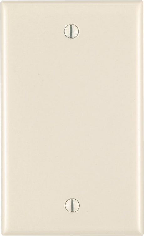 Leviton Almond 1 gang Thermoset Plastic Blank Wall Plate 1 pk