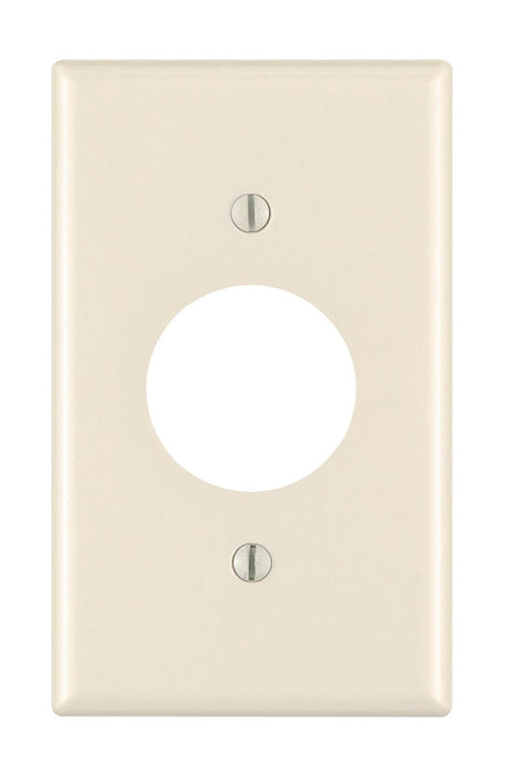 Leviton Almond 1 gang Thermoset Plastic Outlet Wall Plate 1 pk
