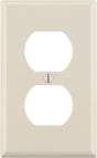 Leviton Almond 1 gang Thermoset Plastic Duplex Wall Plate 1 pk