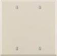 Leviton Almond 2 gang Thermoset Plastic Blank Wall Plate 1 pk