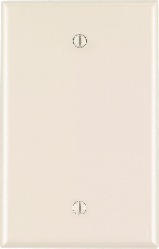Leviton Almond 1 gang Nylon Blank Wall Plate 1 pk