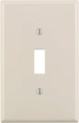 Leviton Almond 1 gang Nylon Toggle Wall Plate 1 pk